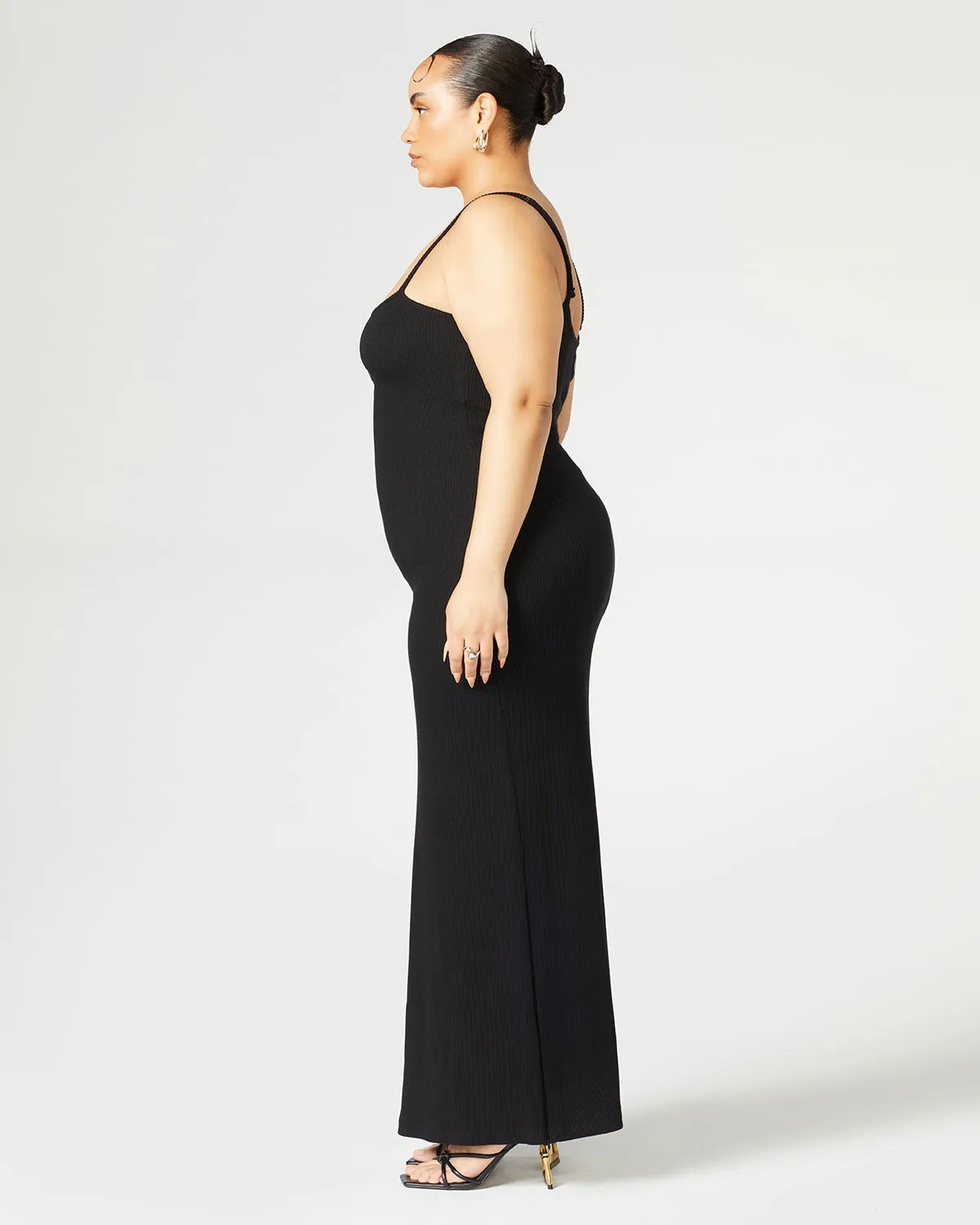 Convertible Slit Maxi Dress