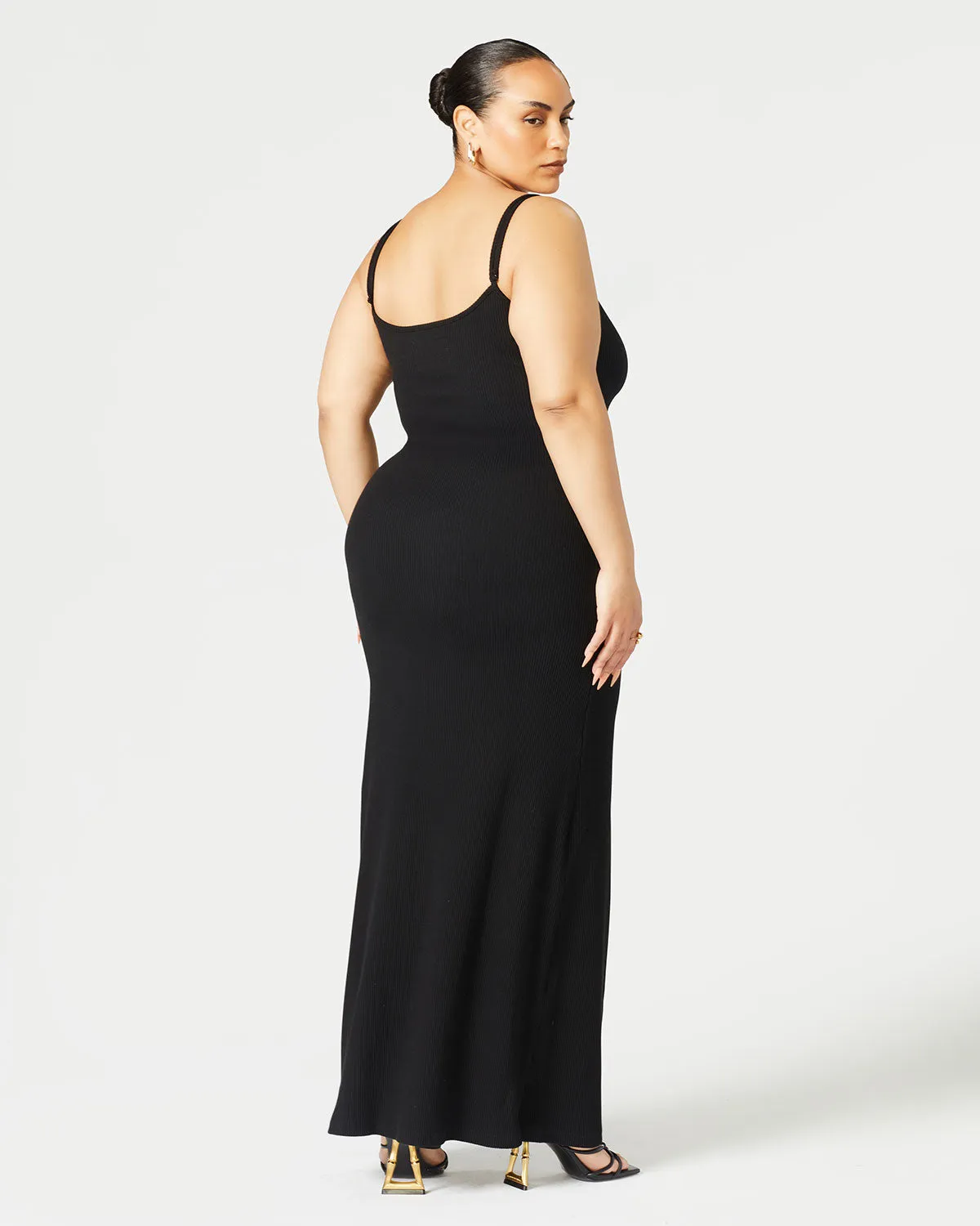 Convertible Slit Maxi Dress